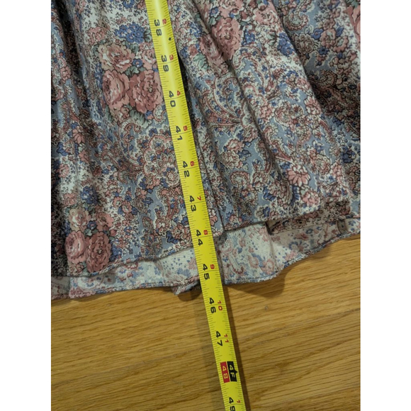 Rae Hepburn Vintage Arabesque 2 Piece Floral Dress Set Cottage Prairie 70s - Picture 10 of 10